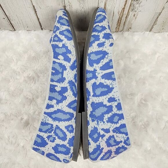 Skechers Cleo Blue Leopard Print Flats Size 6.5 - Picture 11 of 11